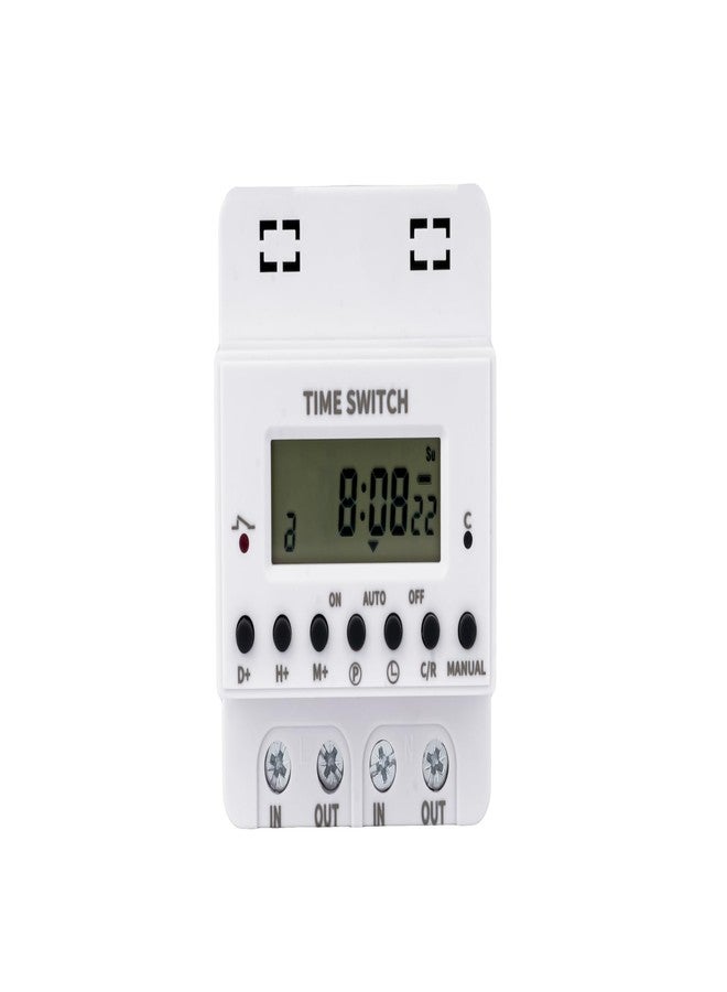 MAXWELL 60 Amp Digital Time Switch | Panel Mounted | Weekly Programmable Timer with 28 ON/OFF Settings | LCD Display - Image 1